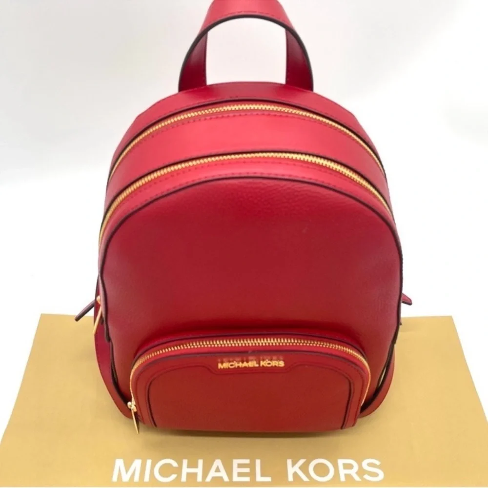 Michael Kors Medium Jaycee Backpack Red